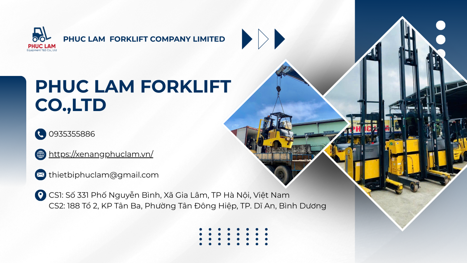 Địa điểm mua bán xe nâng cũ giá rẻ 