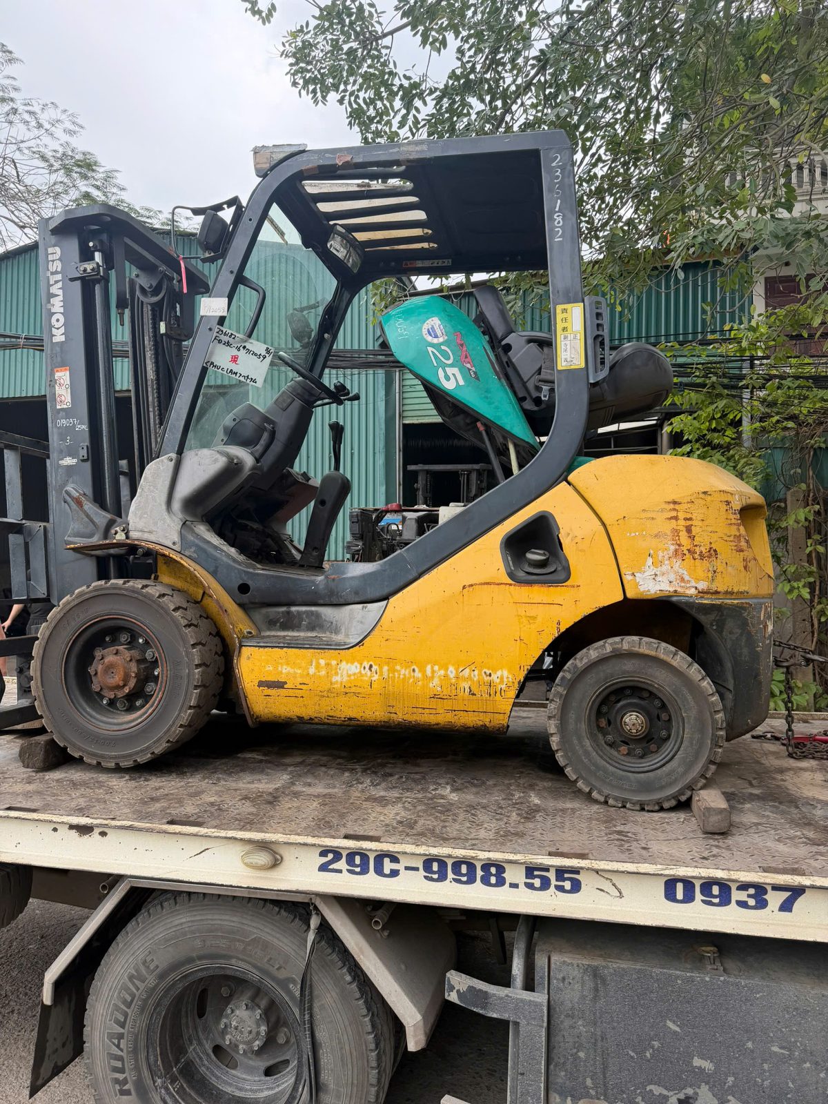 Bàn giao xe nâng dầu FD25C-16 cho khách hàng tại Hà Nội